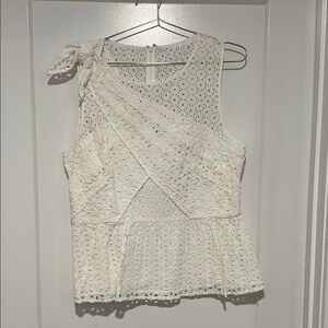 Lilly Pulitzer White Eyelet Women's Top